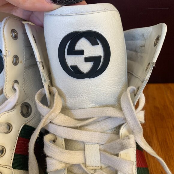 Gucci Men's Coda High-Top Sneakers - Picture 13 of 16